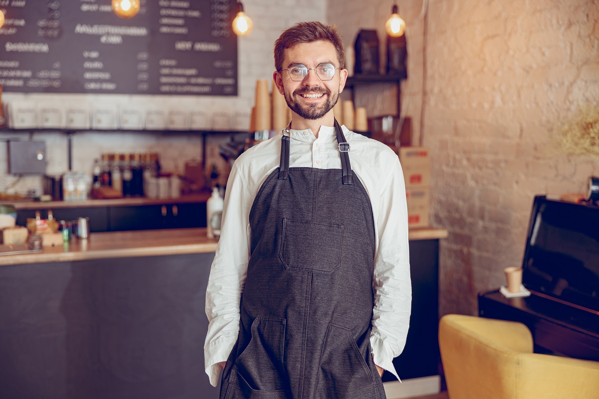 Fartuch z własnym nadrukiem dla branży gastronomicznej